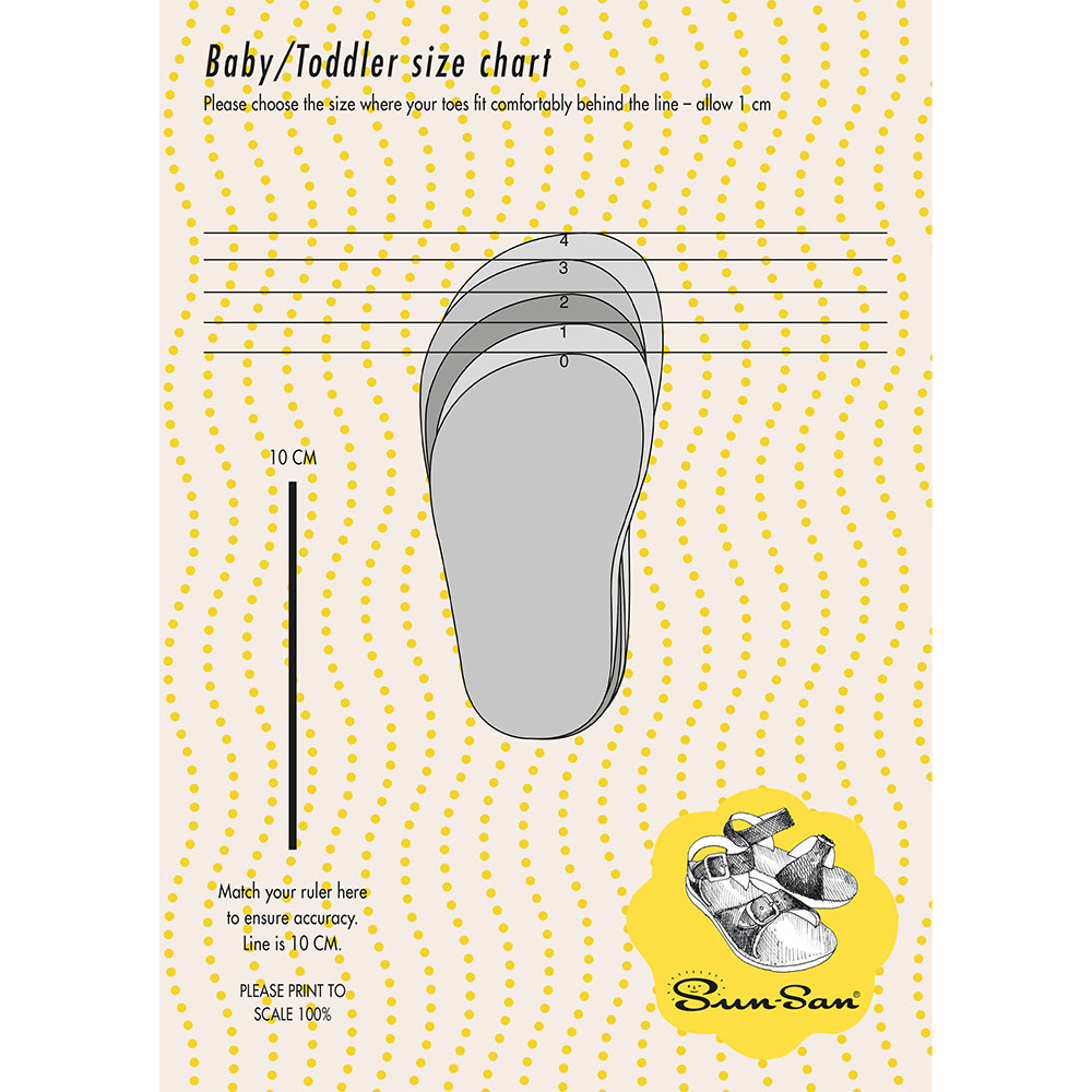 Saltwater Sandals Size Chart